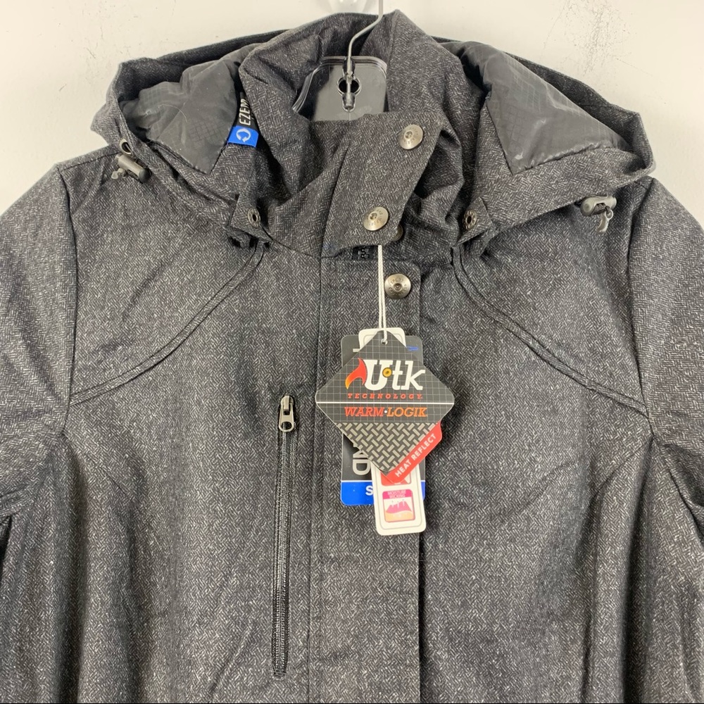 NWT North End Sport Belted Winter Jacket in Grey - Picture 3 of 10